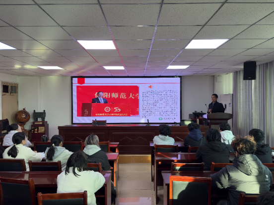 学校关工委“金色银龄”宣讲团成员王存选为我集团学生开展专题讲座